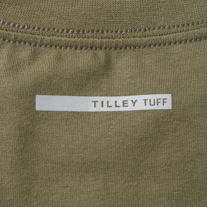 Chandail à manches courtes Legacy Tilley Tuff en coton sauge pour homme avec poche, petit