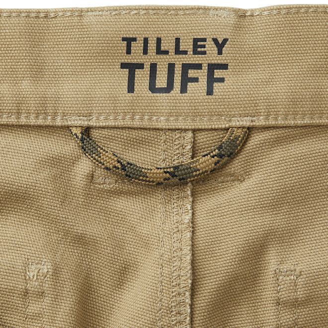 Pantalon utilitaire Tilley Tuff pour hommes en coton avec 5 poches 42 x 34, havane