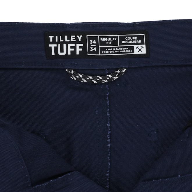 Tilley Tuff Utility Pant in Cotton for Men with 5 Pockets 40 x 34 -Navy