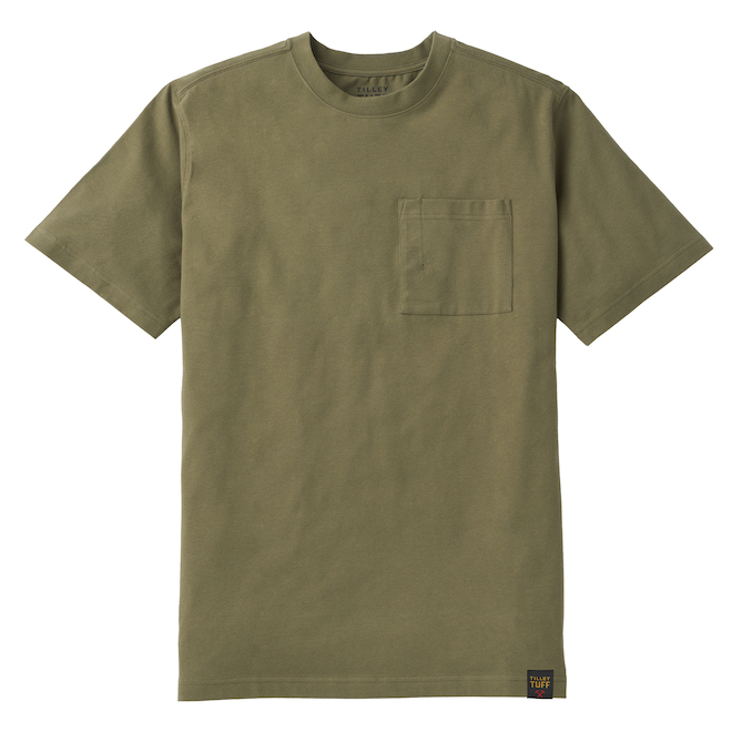 Tilley Tuff Legacy Men's T-Shirt with Pocket in Sage Cotton - 3X-Large