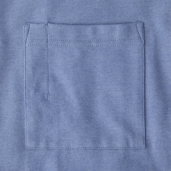 Tilley Tuff Legacy Men's T-Shirt with Pocket in Blue Cotton - Small