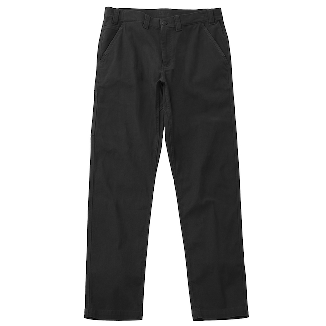 Pantalon utilitaire Tilley Tuff pour hommes en coton avec 5 poches 36 x 32, noir