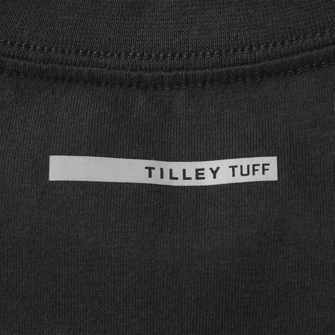 Chandail à manches courtes Legacy Tilley Tuff en coton noir pour homme avec poche, petit