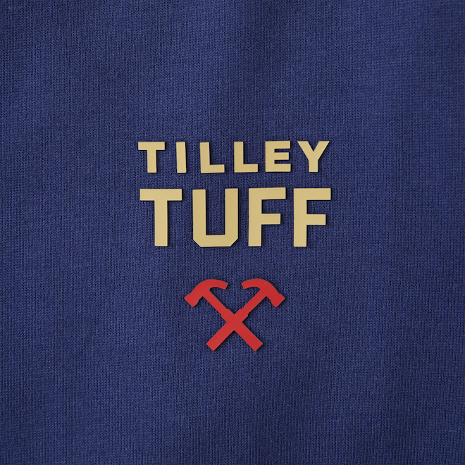 Tilley Tuff Core Men's T-Shirt in Cobalt Blue Cotton - Small