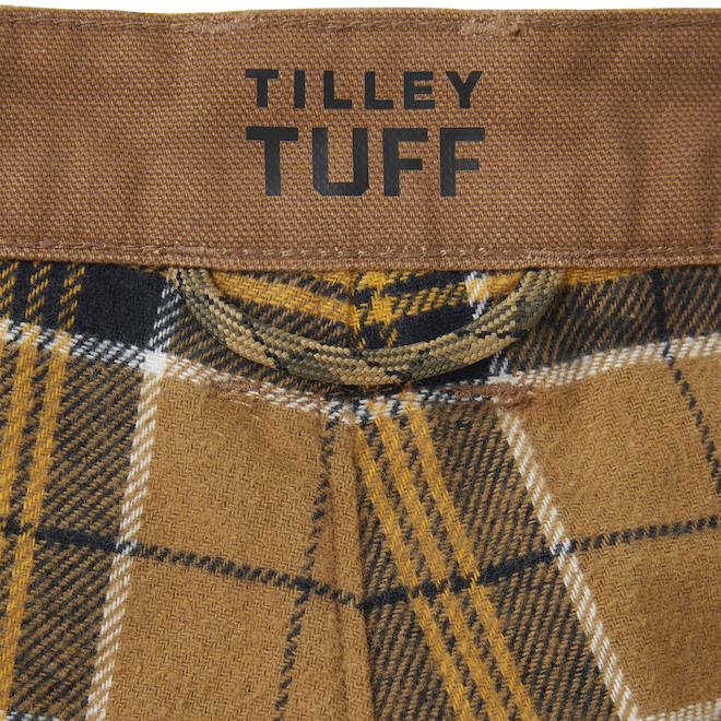 Tilley Tuff Utility Pant in Flannel-Lined Cotton for Men with 7 Pockets 42 x 32 - Sand