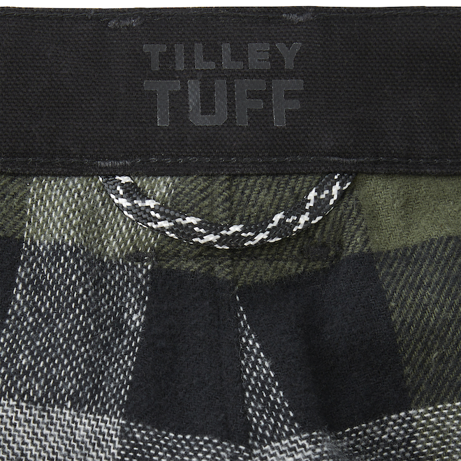 Tilley Tuff Utility Pant in Flannel-Lined Cotton for Men with 7 Pockets 30 x 32 - Black