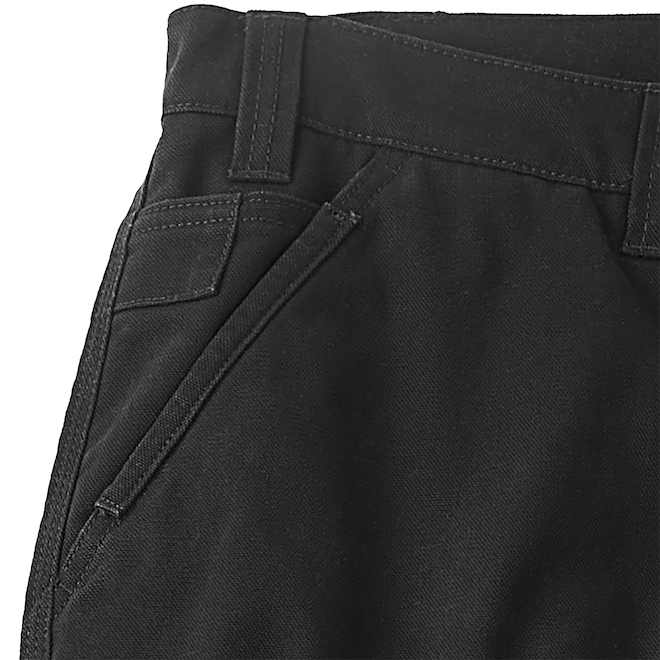 Tilley Tuff Utility Pant in Flannel-Lined Cotton for Men with 7 Pockets 44 x 32 - Black