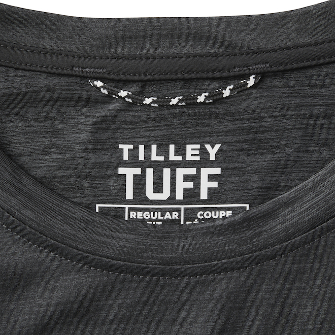 Tilley Tuff Men's Long-Sleeved Shirt in Stretchable Dark Grey Nylon - XX-Large