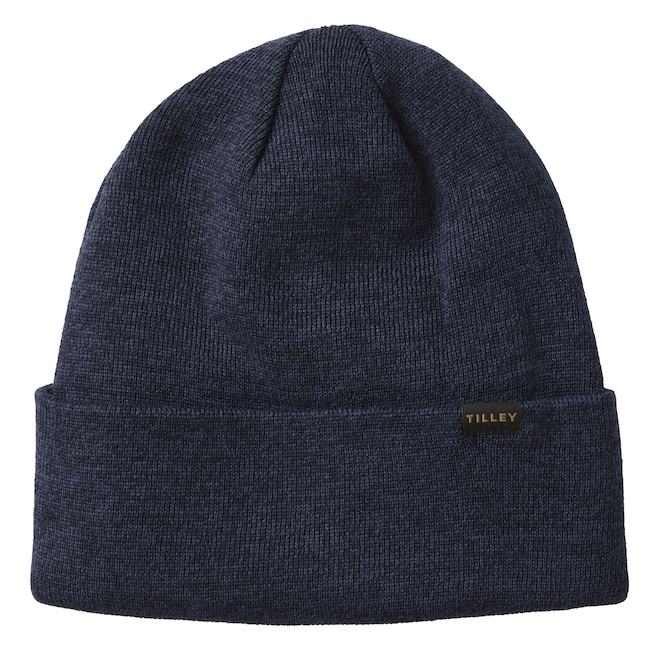 Tilley Hiking Beanie in Merino Wool One Size - Dark Blue