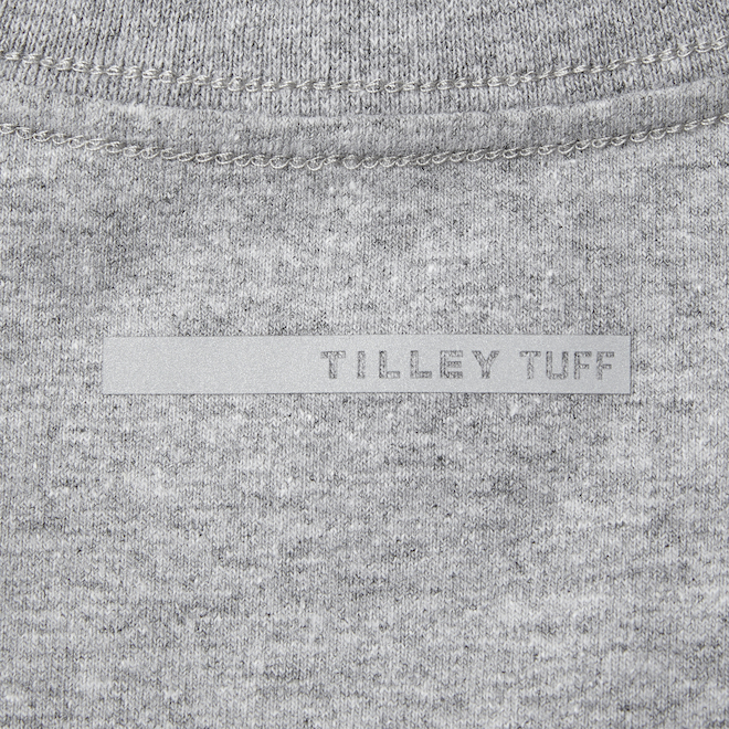 Chandail à manches longues Legacy Tilley Tuff pour homme en coton gris, moyen