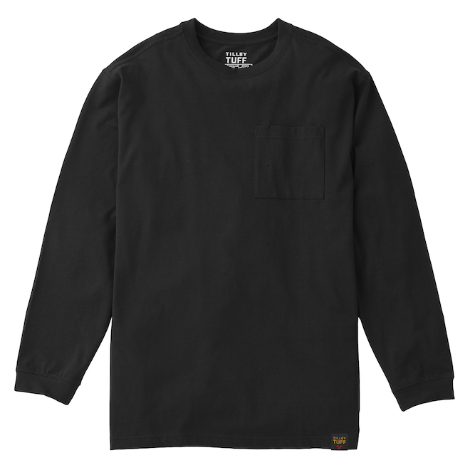 Tilley Tuff Legacy Long-Sleeved Shirt for Men in Black Cotton - Medium