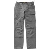 Tilley Tuff Tech Shield Pant in Soft Shell Fabric for Men with 8 Pockets 40 x 32 - Grey