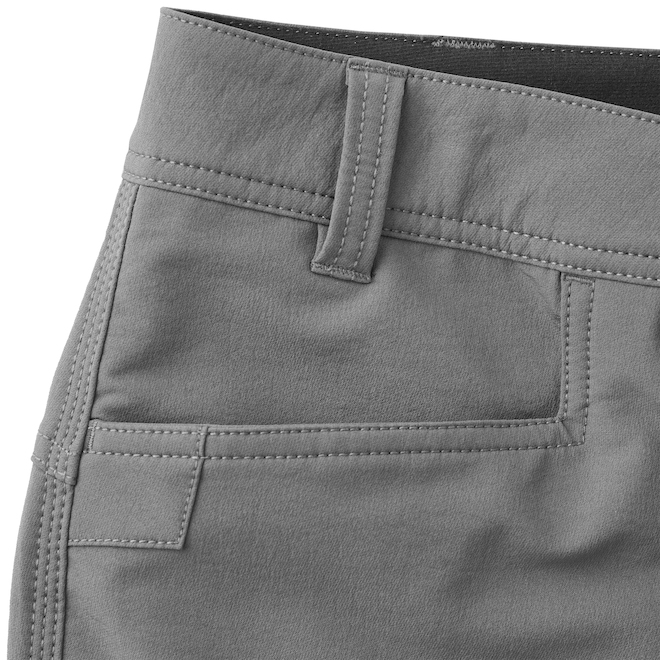 Pantalon Tech Shield Tilley Tuff pour hommes en tissu à coquille souple avec 8 poches 42 x 34, gris