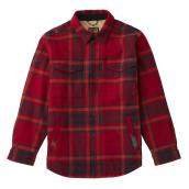 Tilley Tuff Lined Work Jacket for Men in Flannel Red Plaid - Small