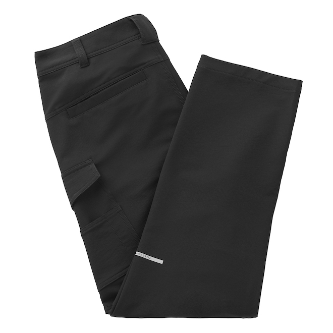 Pantalon Tech Shield Tilley Tuff pour hommes en tissu à coquille souple avec 8 poches 38 x 32, noir