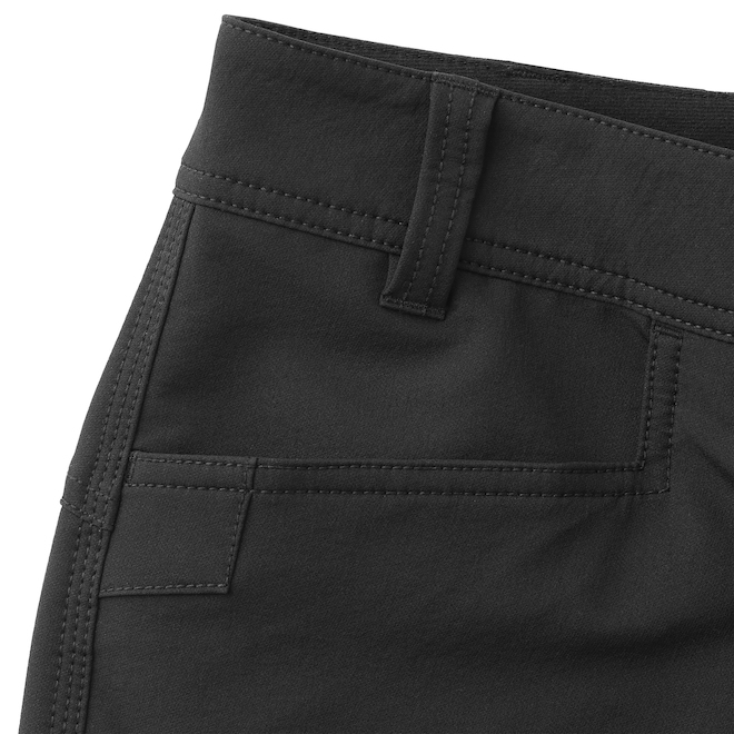 Pantalon Tech Shield Tilley Tuff pour hommes en tissu à coquille souple avec 8 poches 38 x 32, noir