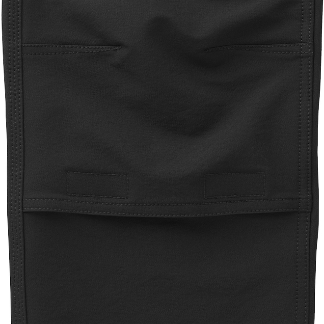 Pantalon Tech Shield Tilley Tuff pour hommes en tissu à coquille souple avec 8 poches 38 x 34, noir