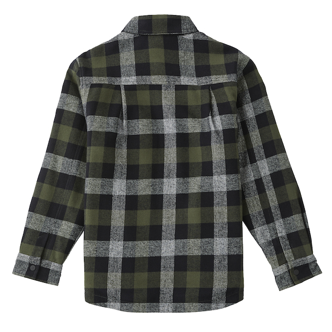 Tilley Tuff Lined Work Jacket for Men in Flannel Green Plaid - Small