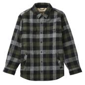 Tilley Tuff Lined Work Jacket for Men in Flannel Green Plaid - Large