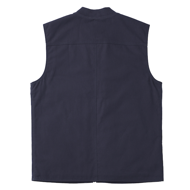 Tilley Tuff Lined Sleeveless Vest for Men in Navy Cotton - Small