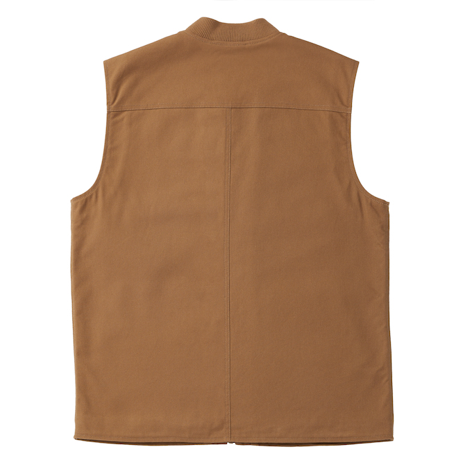 Veste sans manches doublée Tilley Tuff pour homme en coton sable, très grand