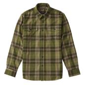 Chemise de travail Tilley Tuff en flanelle pour homme olive à carreaux, petit