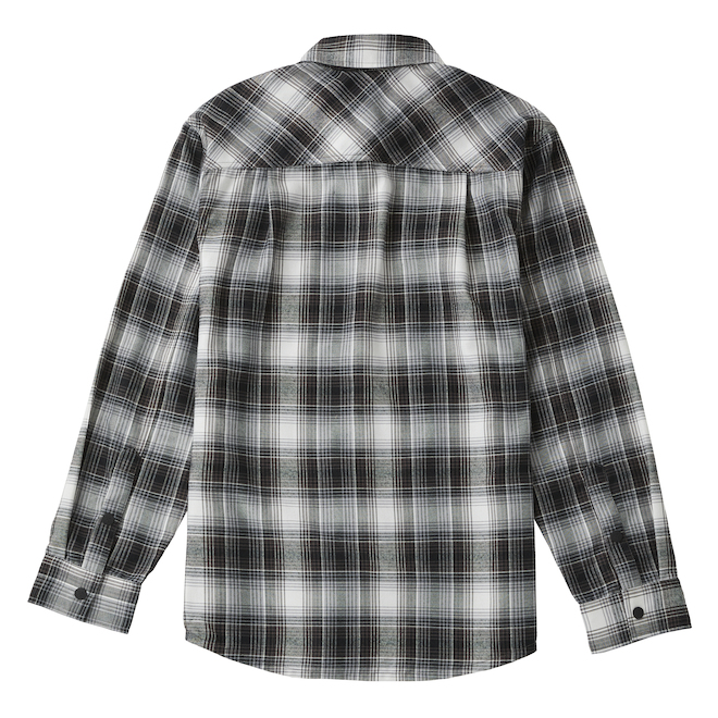 Tilley Tuff Flannel Button-Down Work Shirt for Men in Brown Plaid - Small