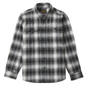 Tilley Tuff Flannel Button-Down Work Shirt for Men in Brown Plaid - Medium