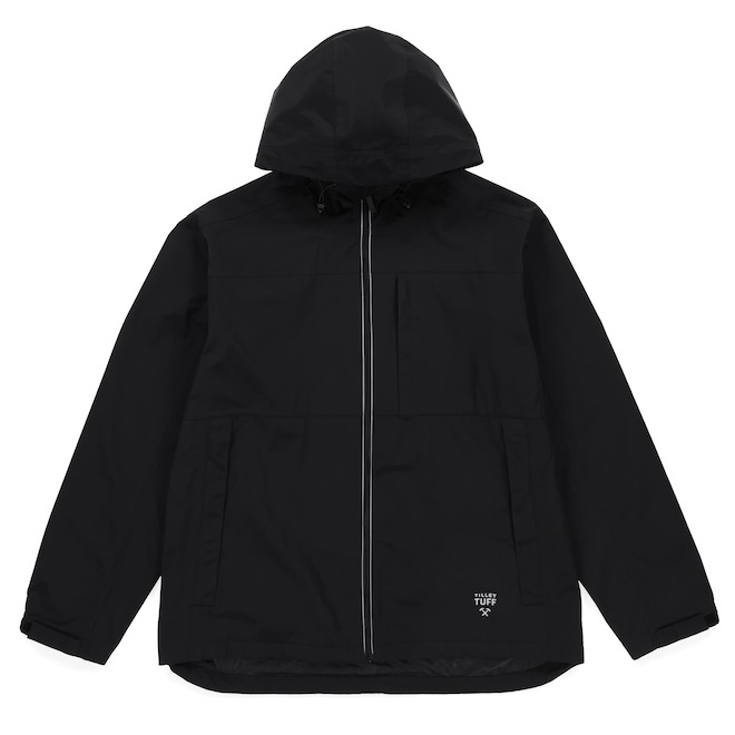 Tilley Tuff Windbreaker Jacket for Men Water-Repellent in Black Polyester - 2X-Large