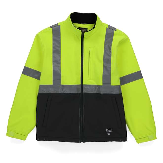 Tilley Tuff High Visibility Jacket Water-Repellent in Yellow and Black Polyester - Small