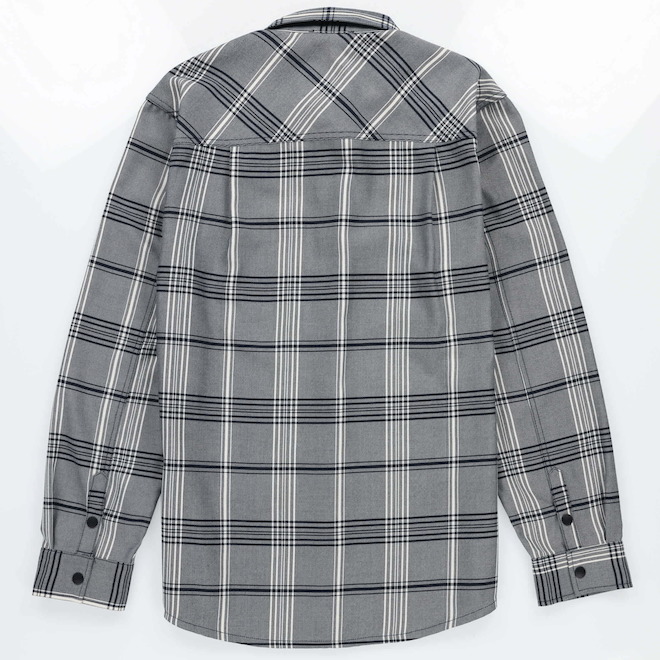 Tilley Tuff Long-Sleeve Work Shirt for Men in Plaid Indigo Cotton - Small