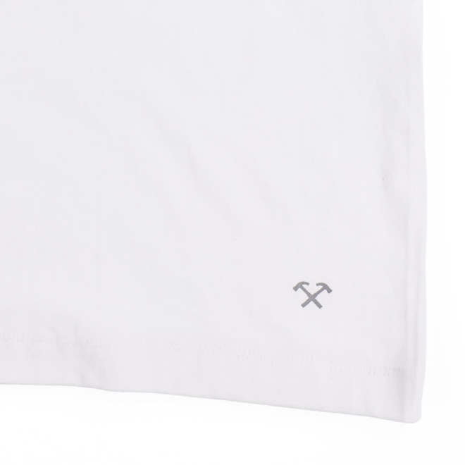 Tilley Tuff Crew Neck T-Shirts in White Cotton - Medium - 4/Pack