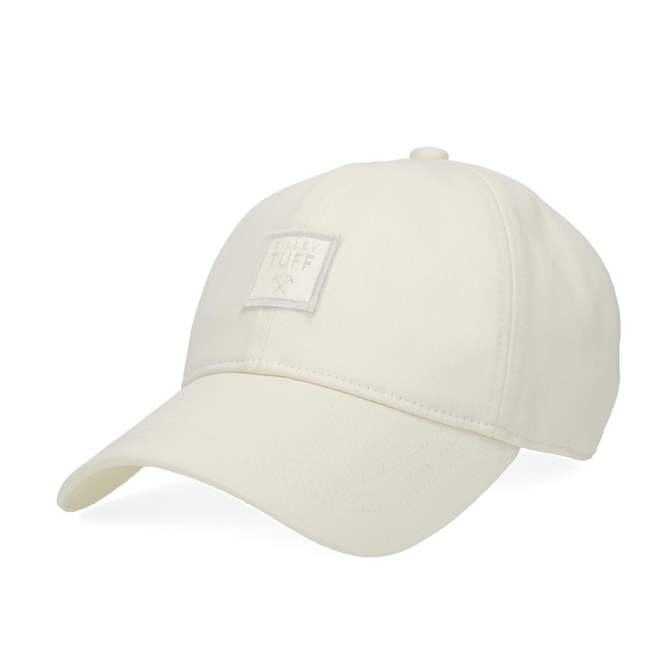 Tilley Tuff Baseball Cap for Women in White Cotton with Logo - Small/Medium