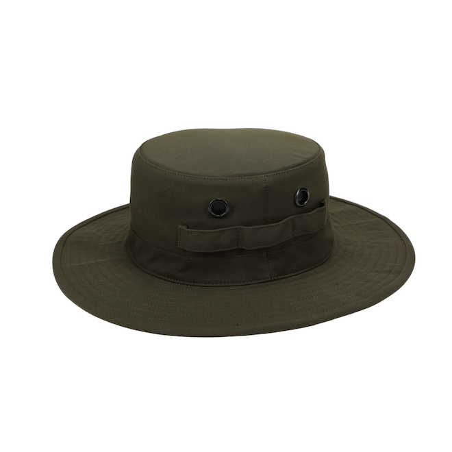 Tilley Tuff Brimmed Hat for Women in Olive Nylon with Vented Eyelets - Small