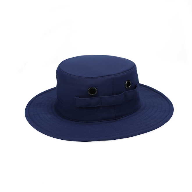 Tilley Tuff Brimmed Hat for Women in Navy Nylon with Vented Eyelets - Medium