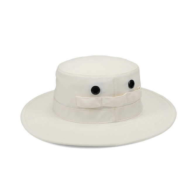 Tilley Tuff Brimmed Hat for Women in White Nylon with Vented Eyelets - Small