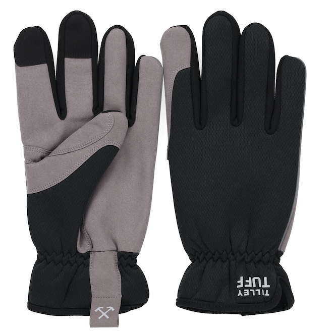 Tilley Tuff  Workwear Gloves Hi-Dexterity for Men in Black Polyester - X-Large