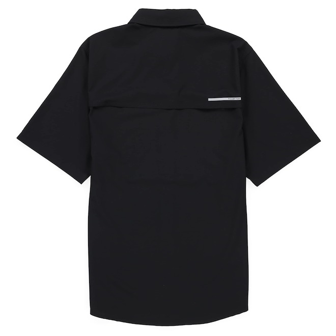 Tilley Tuff Short Sleeve Work Shirt for Men in Black Polyester with 2 Pockets - Small