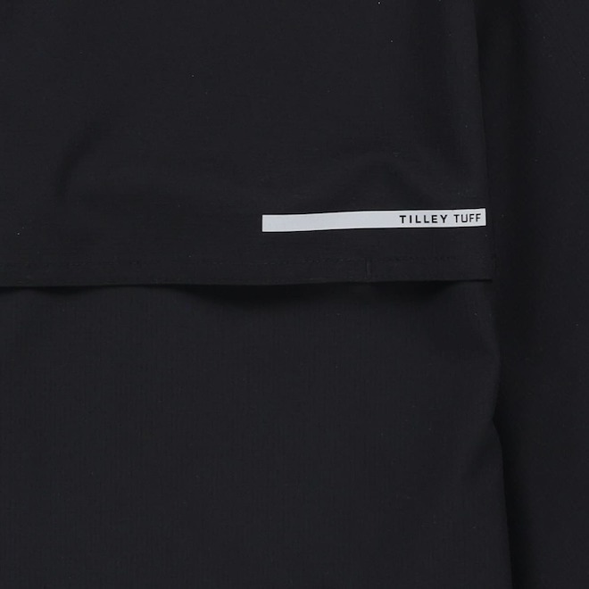 Tilley Tuff Short Sleeve Work Shirt for Men in Black Polyester with 2 Pockets - Small