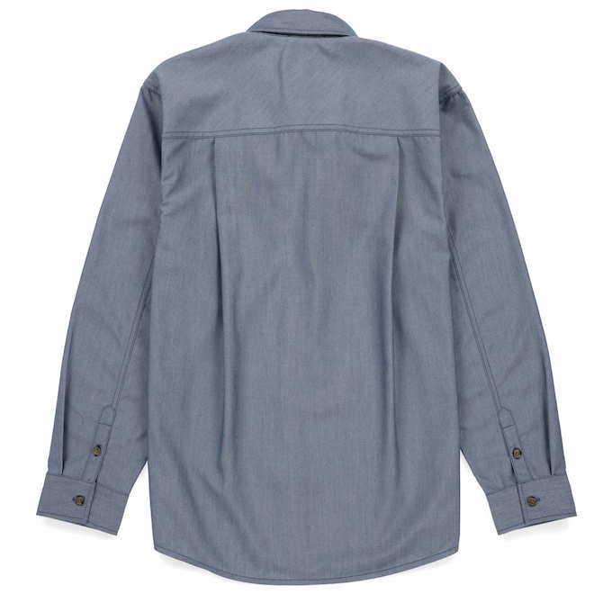 Tilley Tuff Long-Sleeve Work Shirt for Men in Polyester Denim - Large