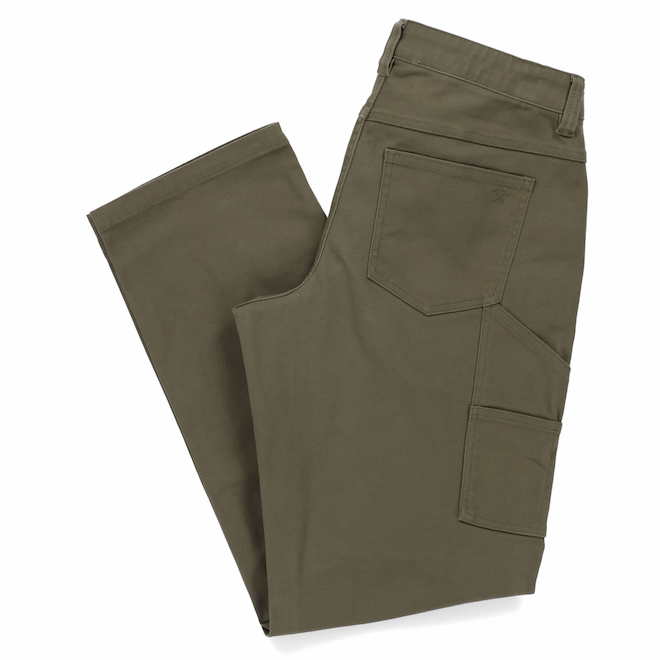Tilley Tuff Cargo Pants for Women in Olive Cotton with 6 Pockets - 8