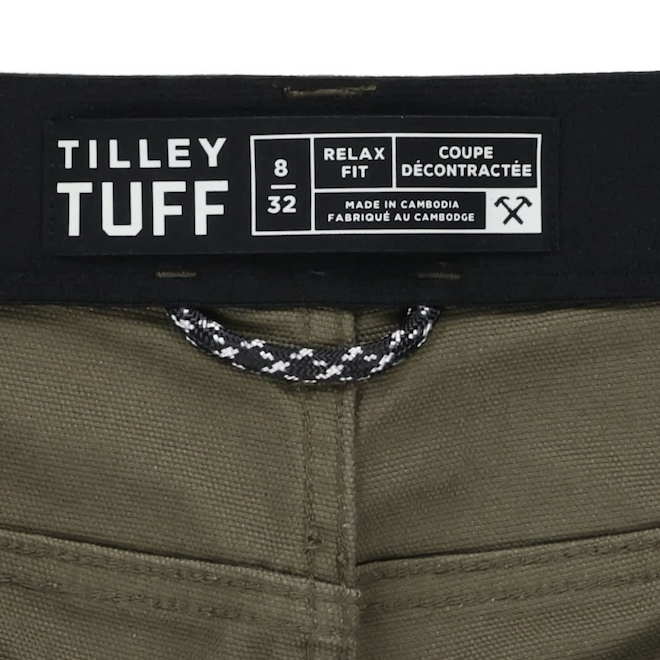 Tilley Tuff Cargo Pants for Women in Olive Cotton with 6 Pockets - 8