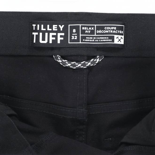 Tilley Tuff Cargo Pants for Women in Black Cotton with 6 Pockets - 10