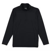Haut technique Tilley Tuff à manches longues pour homme en nylon noir avec fermeture éclair 1/4, grand