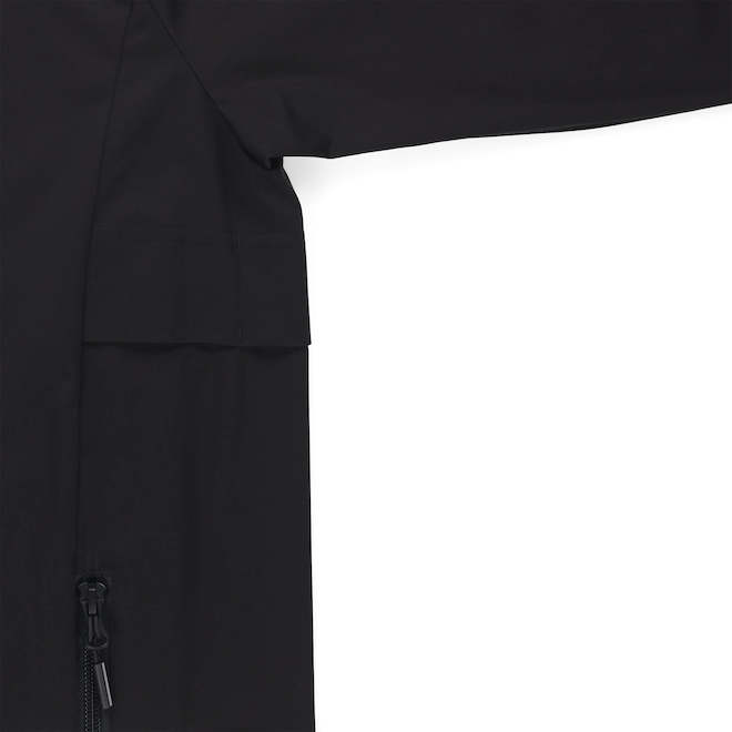 Tilley Tuff Lightweight Windbreaker Jacket for Men in Black Polyester with Air Vents - Large