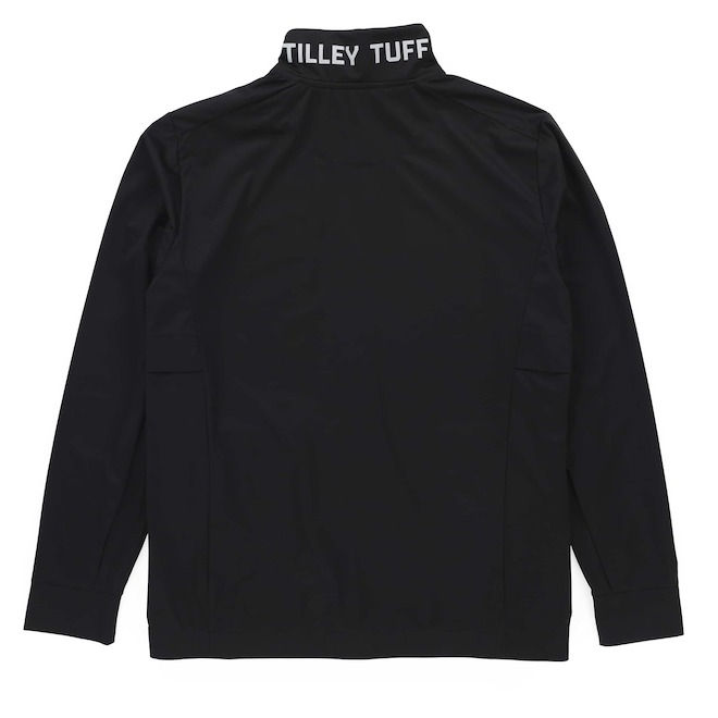 Tilley Tuff Lightweight Windbreaker Jacket for Men in Black Polyester with Air Vents - 2X-Large