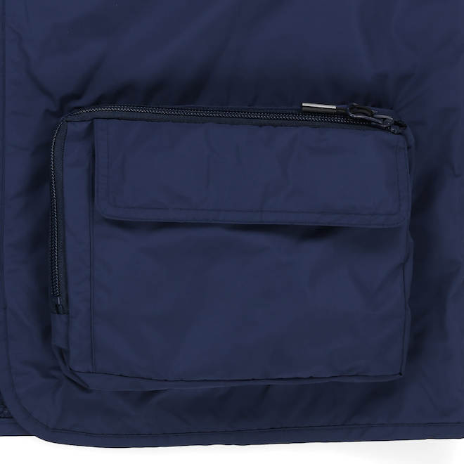 Tilley Tuff Sleeveless Utility Vest in Blue Polyester with 6 Pockets - Small