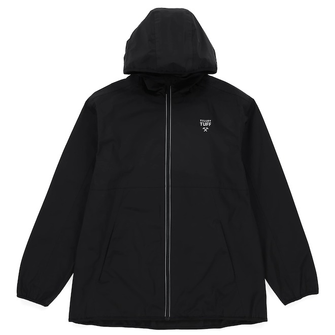 Veste coupe-vent Tilley Tuff pour femme hydrofuge en polyester noir, moyen