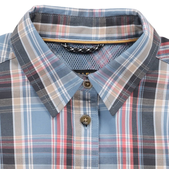 Tilley Tuff Long-Sleeve Work Shirt for Women in Blue Polyester - Medium