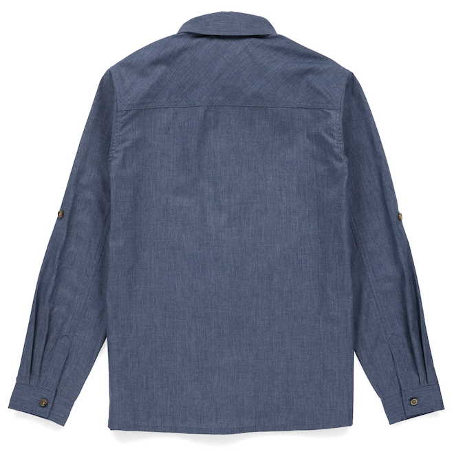 Tilley Tuff Long-Sleeve Work Shirt for Women in Polyester Denim - Large